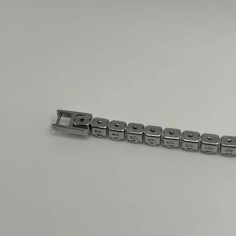 Moissanite Tennis Bracelet 5mm 8 Inch New VVS1 D Silver Waterproof Insane Shine